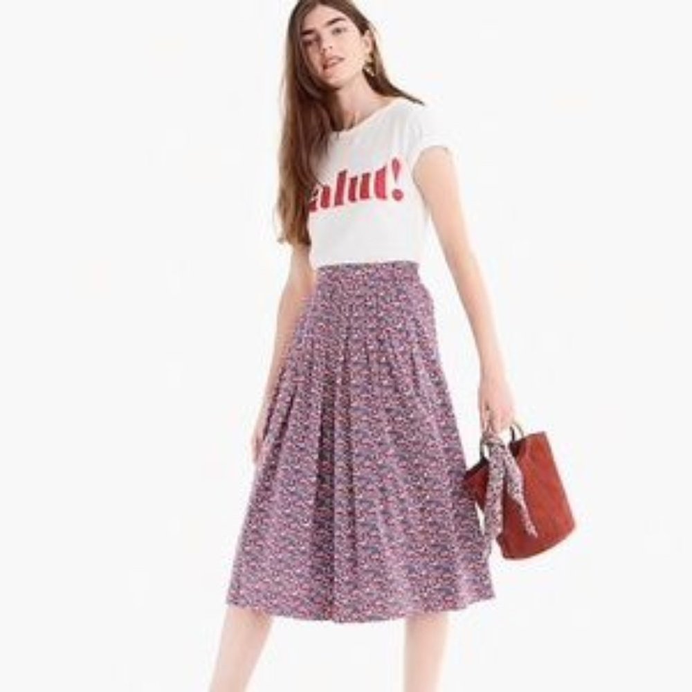 J. Crew Betsy Ann Liberty of London Print skirt